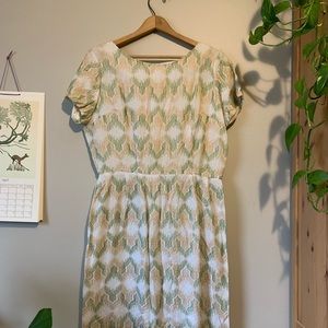 Embroidered Linen Dress